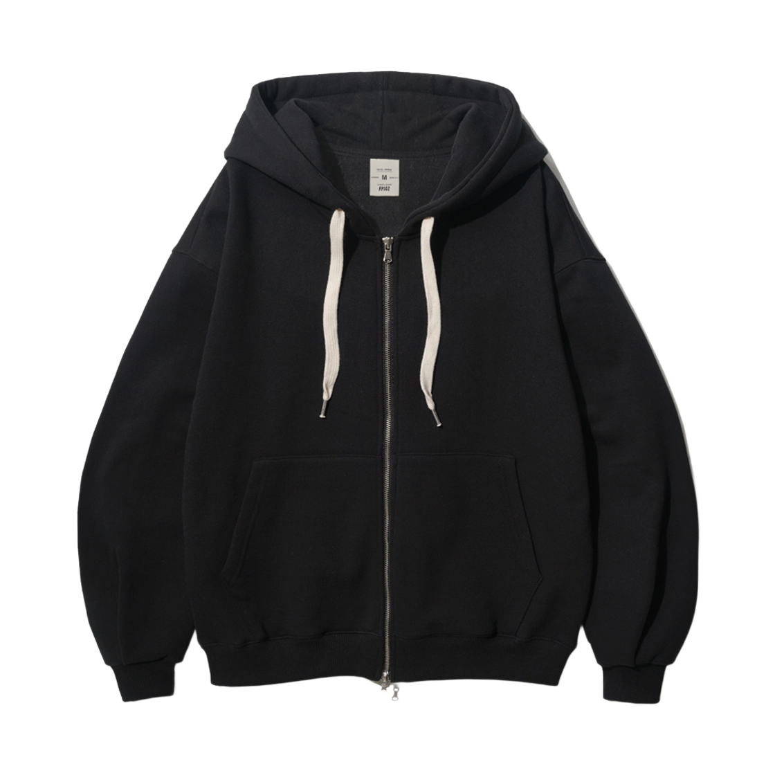 SJHD1327_black_29 FP142 Youthful balloon hood zip-up black SJHD1327