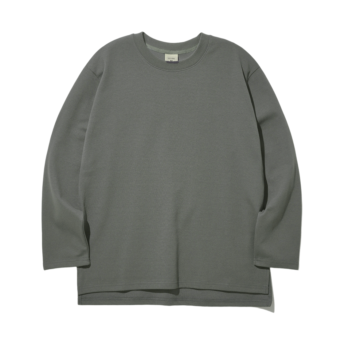 JHLT1273_gray_k FP142 Double Cotton Muji long Sleeve Gray JHLT1273
