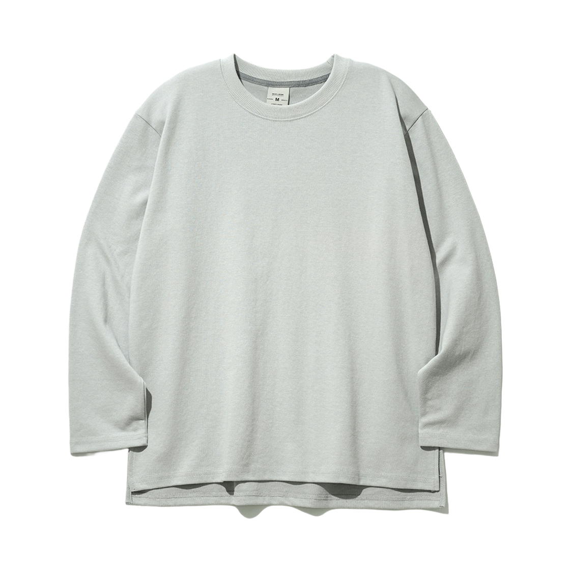 JHLT1273_lightgray_k FP142 Double Cotton Muji long Sleeve Light Gray JHLT1273