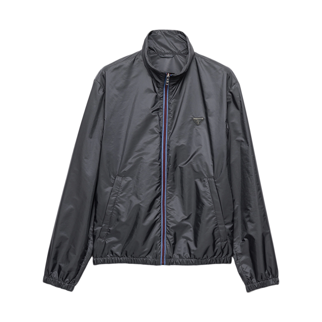 SGD130-1WQ9-F0V18 Prada Re-Nylon Jacket Iron Gray Light Blue