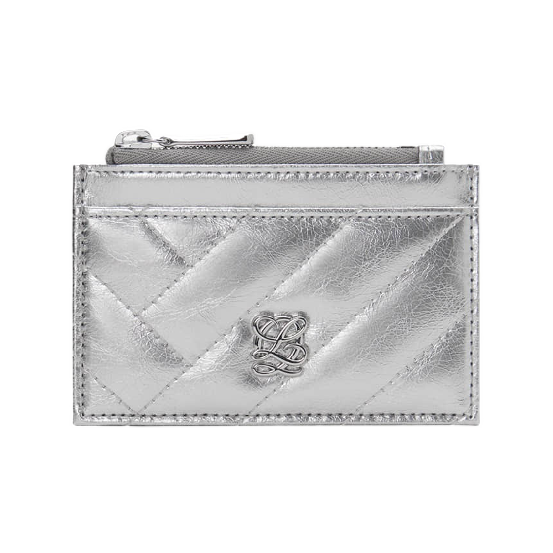 LLSR3SD72FI1SV0181 Louis Quatorze Canele Card Holder Silver