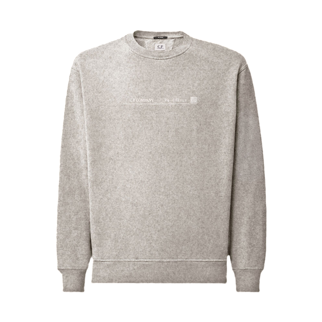 21CMSS175A006453SR90 C.P. Company Cotton Fleece Re-Colour Crewneck Sweatshirt Re-Color Black - 26FW