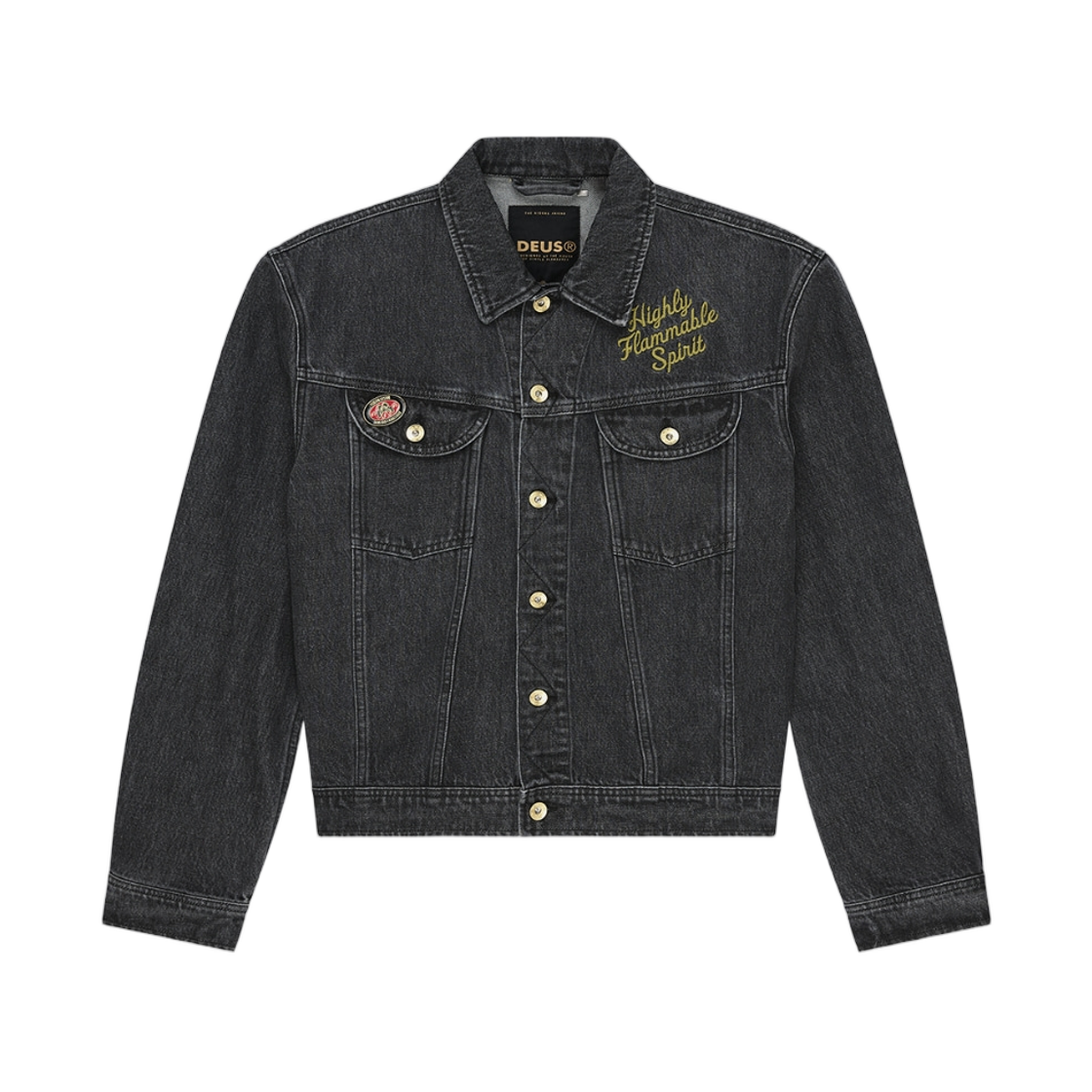데우스 엑스 마키나 언체인드 트러커 자켓 블랙 인디고(Deus Ex Machina Unchained Trucker Jacket Black Indigo) - 2