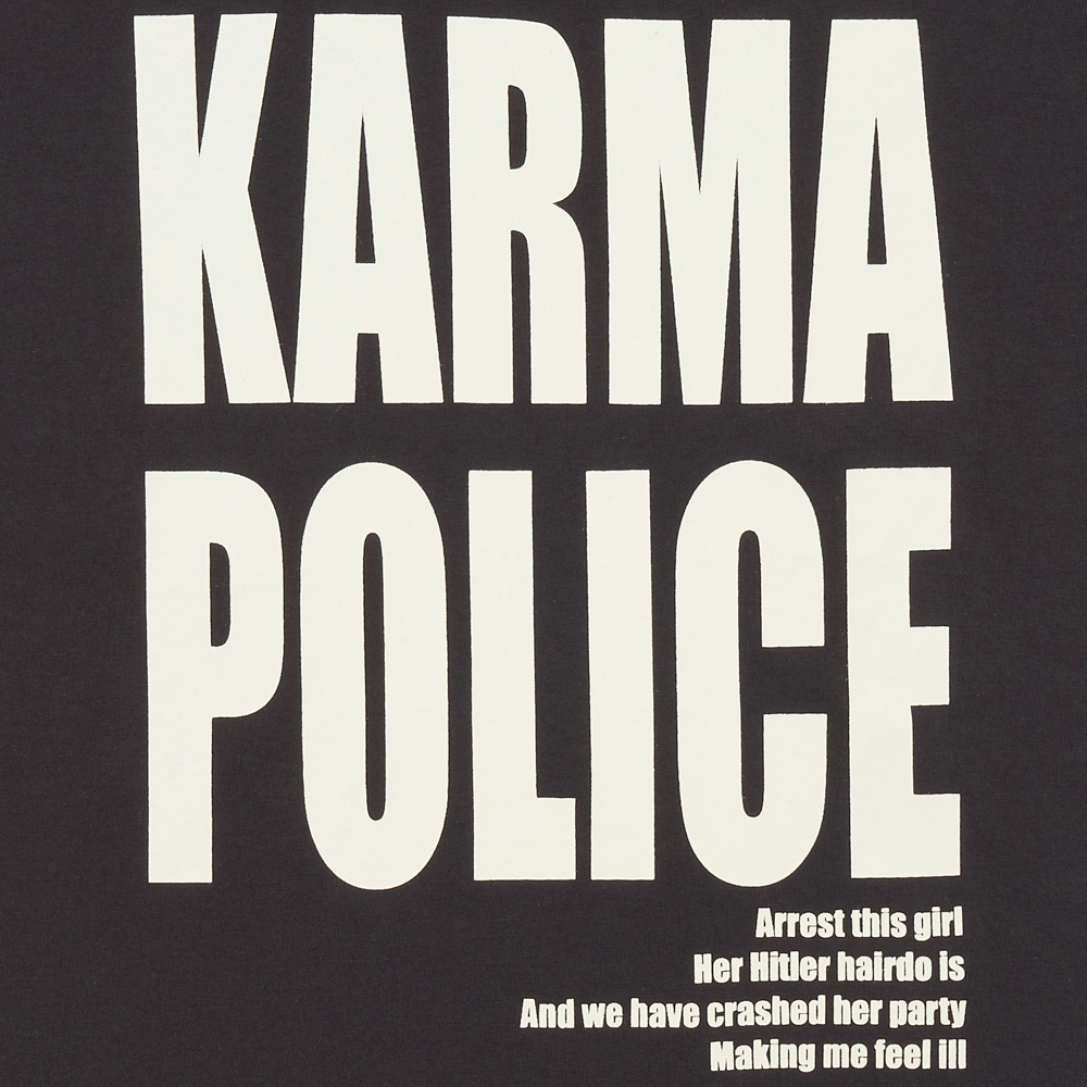 카르마 폴리스 레이어드 티셔츠 차콜(AMOU Karma Police Layered T-Shirt Chacoal) - 4