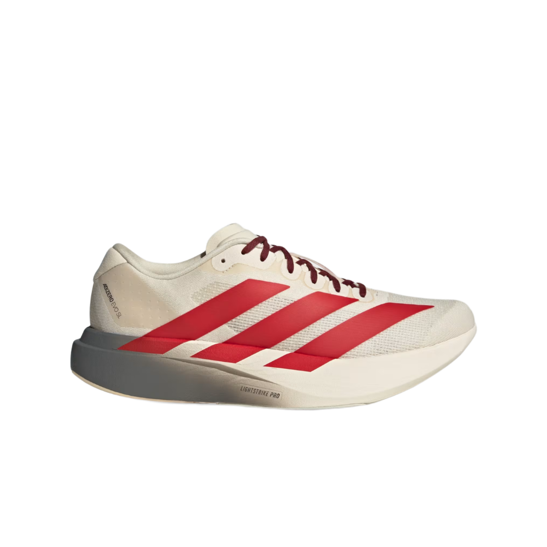 KI6918 Adidas Adizero EVO SL Wonder White Better Scarlet