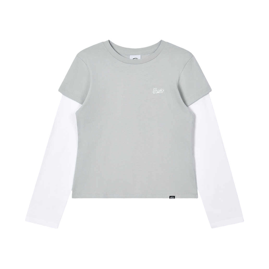 (W) 이미스 레이어드 롱슬리브 티셔츠 라이트 그레이((W) Emis Layered L/S T-Shirt Light Gray) - 1