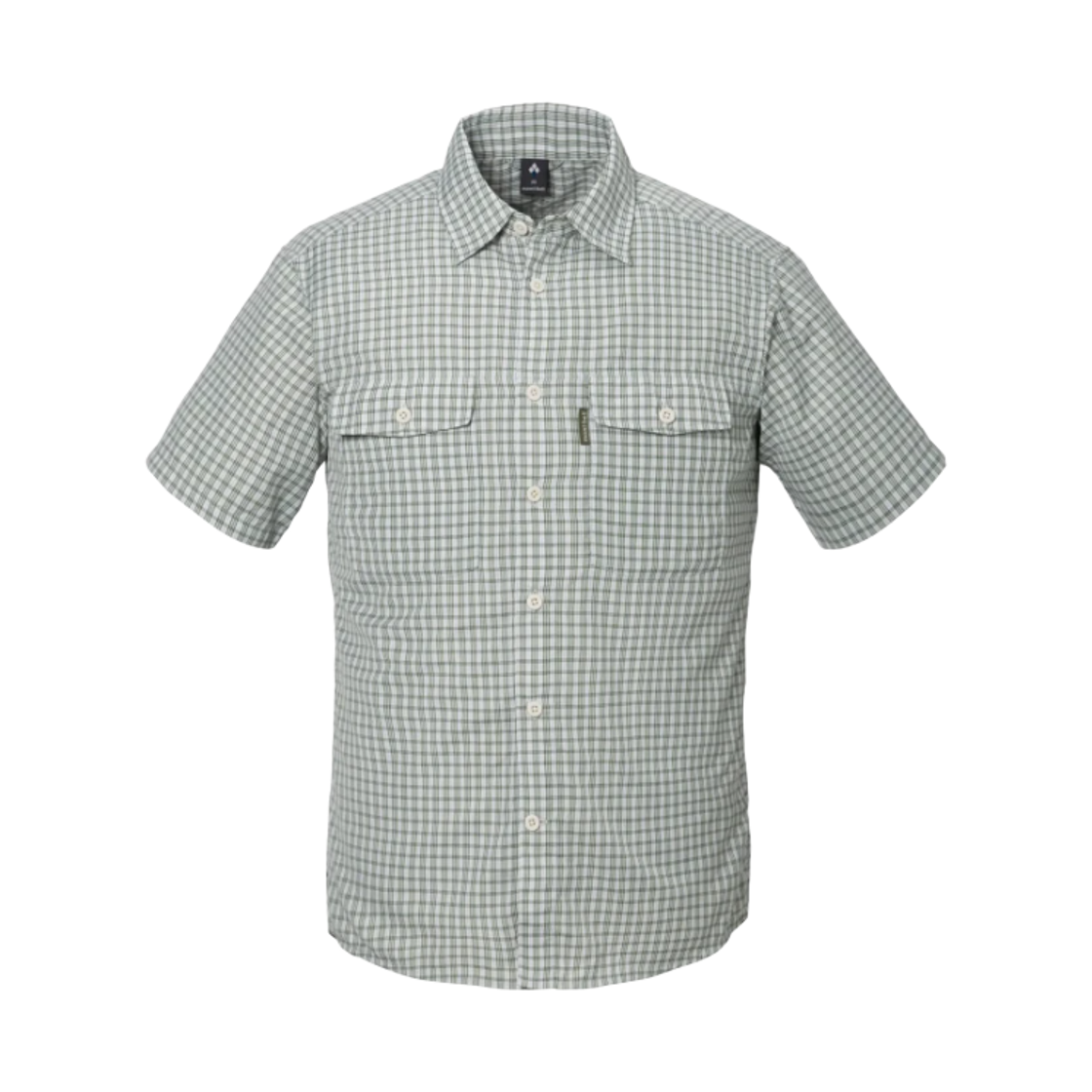 1114833 Montbell Wickron Light Double Pocket Short Sleeve Shirt Green
