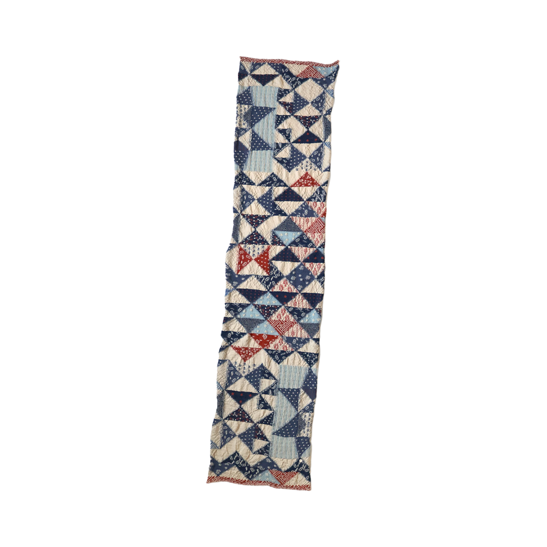 EK-1850XM Kapital Felted Wool Indigo Dyed Happy Scarf Natural