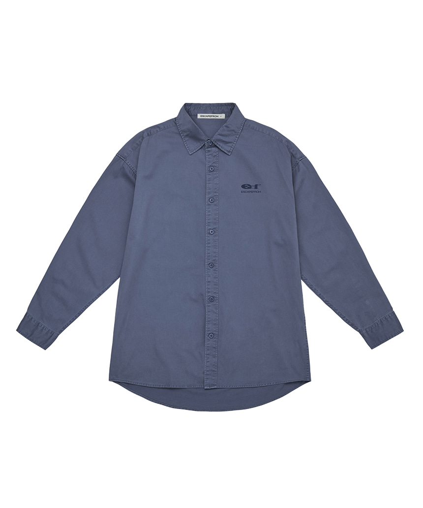 이스케이프프롬 이지 라인 오버핏 피그먼트 셔츠 카키(Escapefrom Easy Line Oversized Pigment Shirt Khaki) - 3