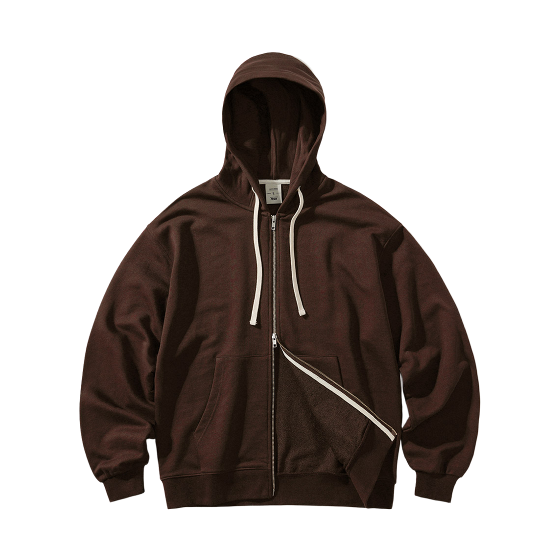 KHHD1440_brown_29 FP142 Flow tender two-way hood zip-up brown KHHD1440