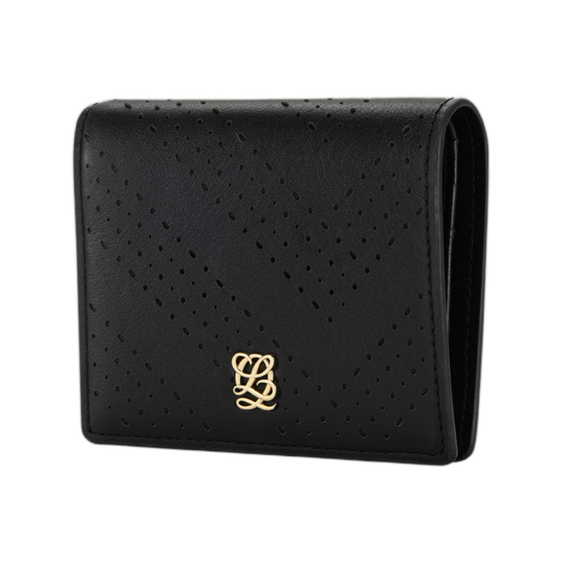 루이까또즈 엘패턴 하프 월렛 블랙(Louis Quatorze L-Pattern Half Wallet Black) - 2