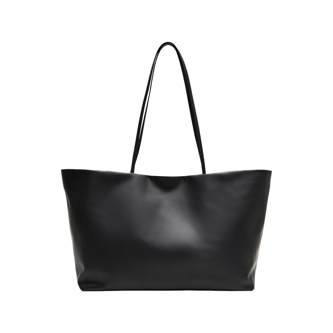 KW6DBGTAM27BK Amomento Women Large Leather Tote Bag Black - 26FW