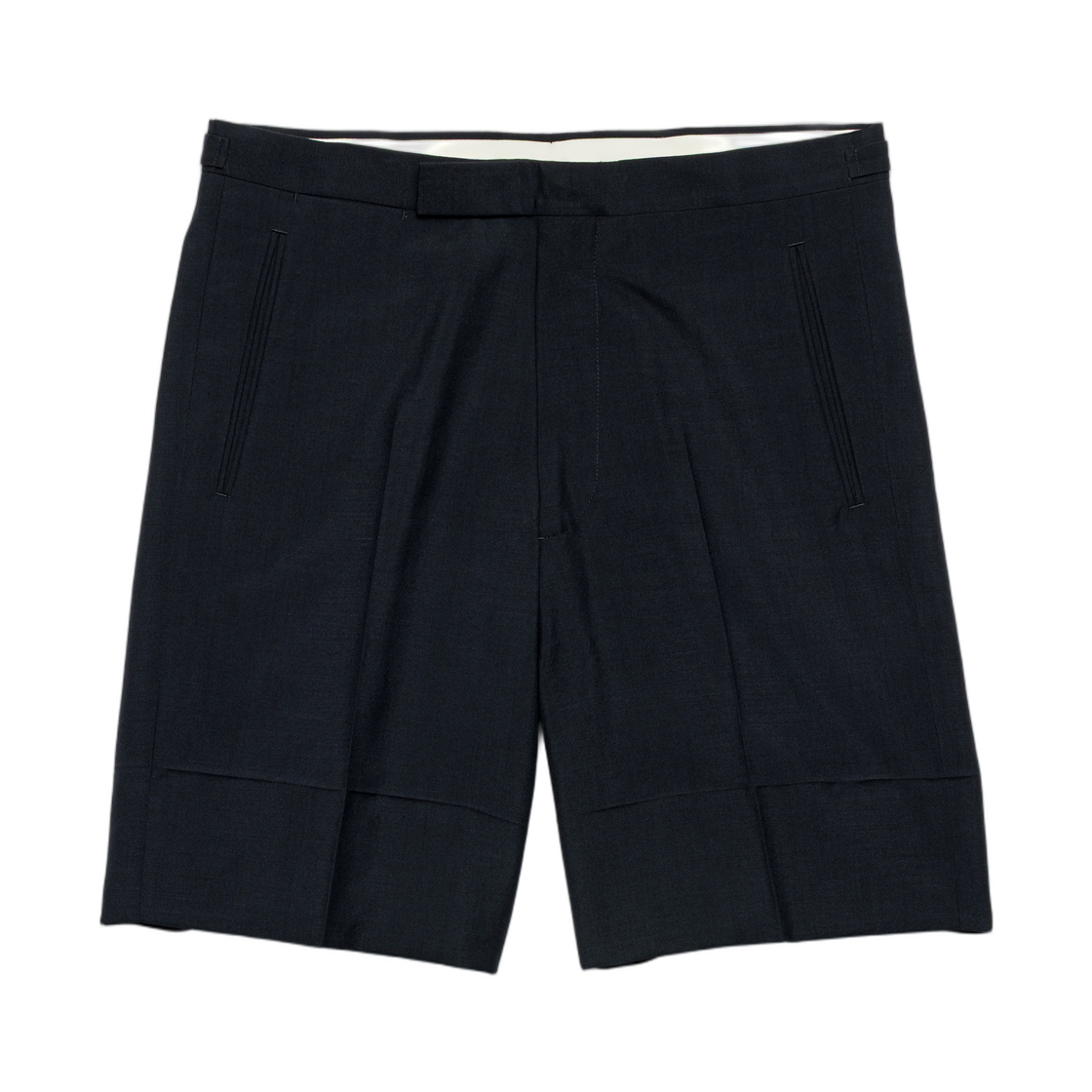 UP0423-17LK-F0008 Prada Mohair and Wool Bermudas Navy