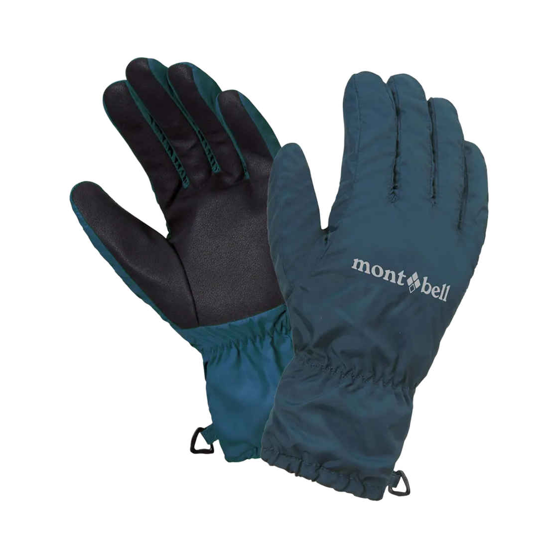 1118256 (W) Montbell Wind Shell Gloves Blue Green