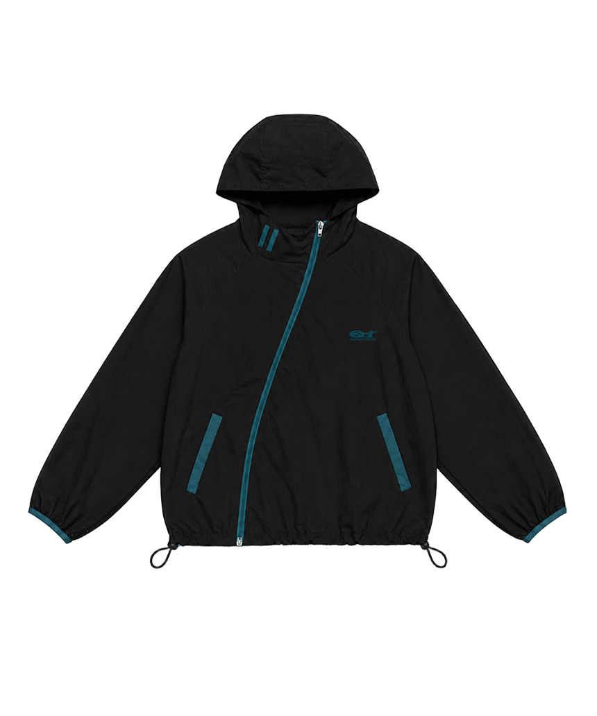 이스케이프프롬 ESCF 로고 포인트 사선 클로징 윈드 브레이커 화이트(Escapefrom ESCF Logo Point Diagonal Closing Windbreaker White) - 4