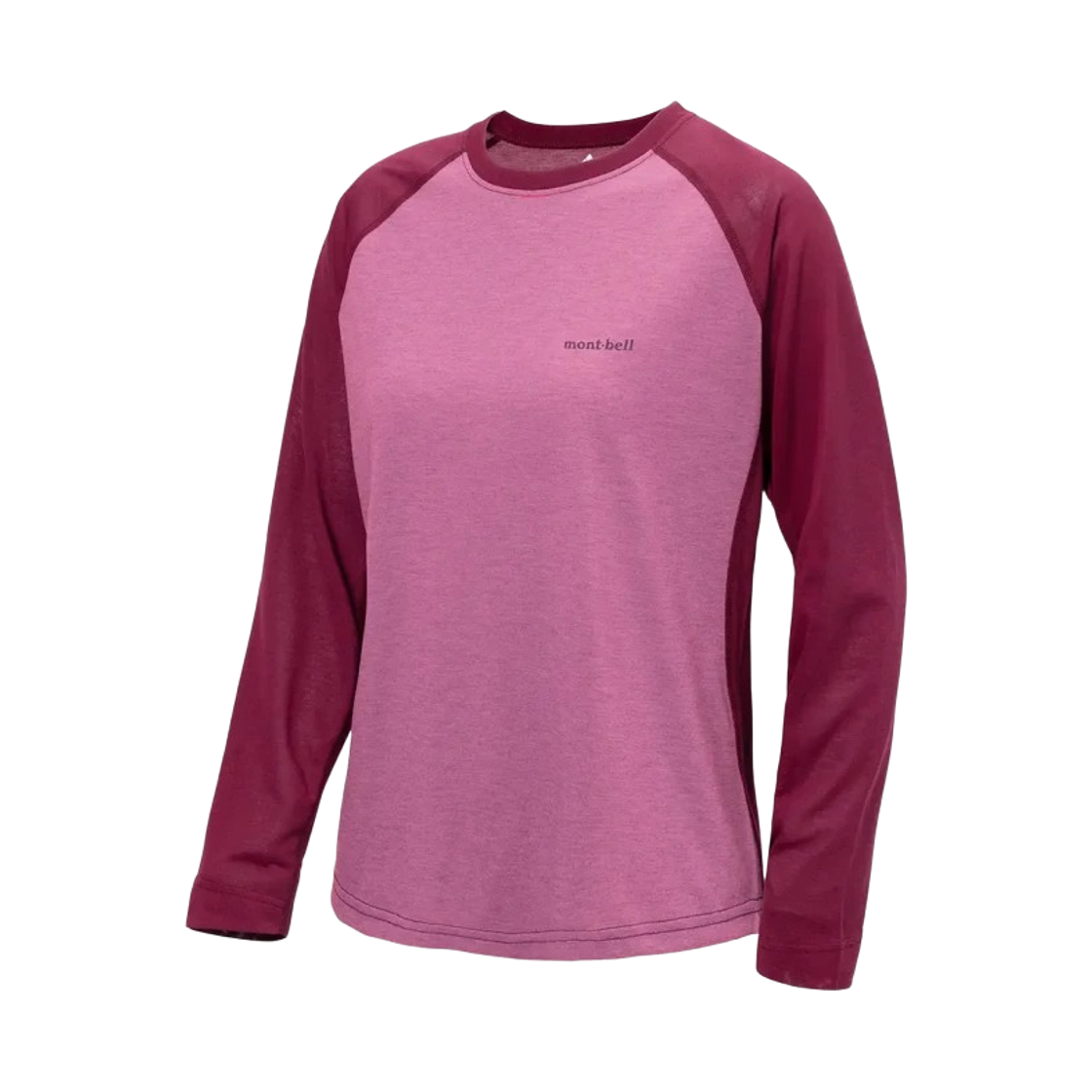 1114694 (W) Montbell Wickron Raglan Long Sleeve T-Shirt Pink