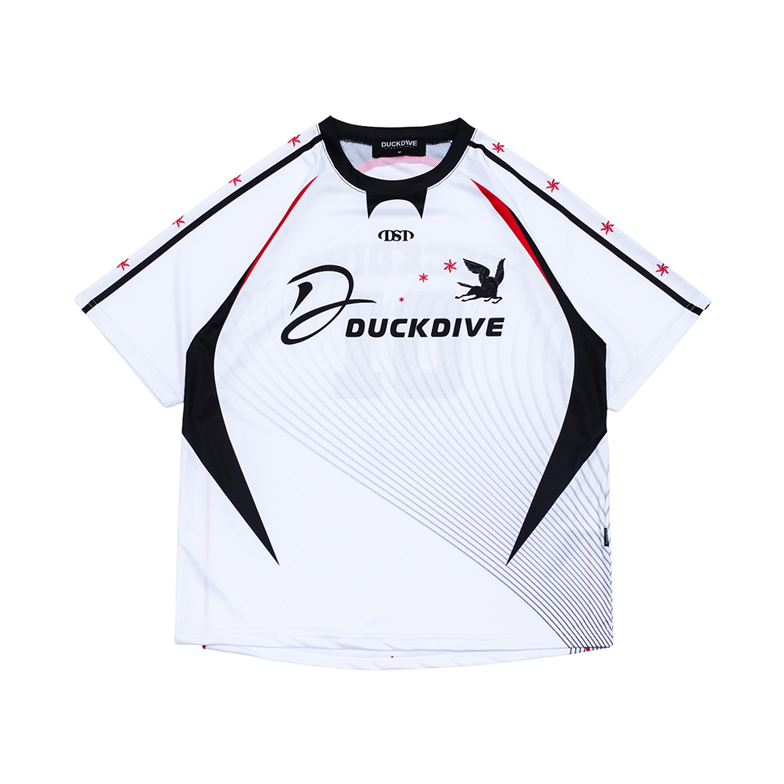 DSTP3SS002 DUCKDIVE Peach Star Short Sleeve Jersey White