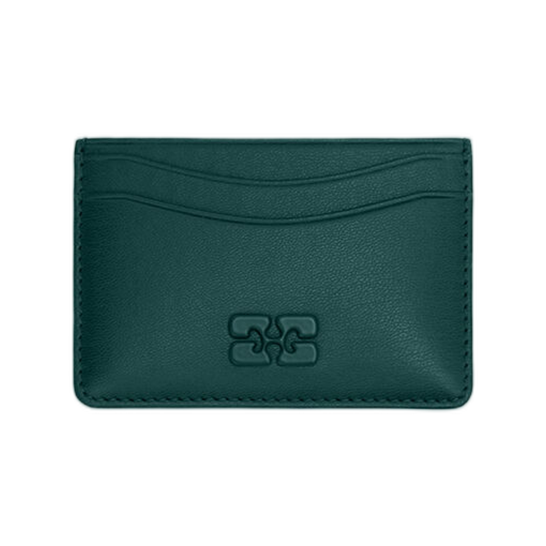 가니 보우 카드 홀더 그린 다크 그린(Ganni Bou Card Holder in Green Dark Green)