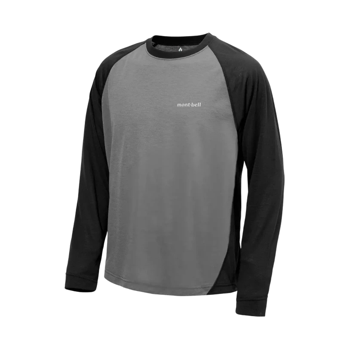 1114693 Montbell Wickron Raglan Long Sleeve T-Shirt Dark Gray
