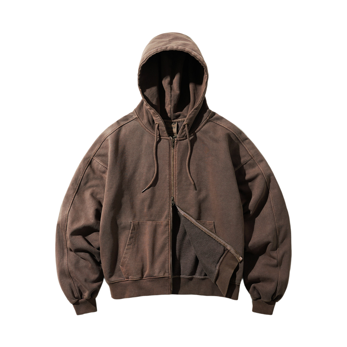 SJHD1449_taupebrown_29 FP142 meteor dear pigment zip-up with hood taupebrown SJHD1449