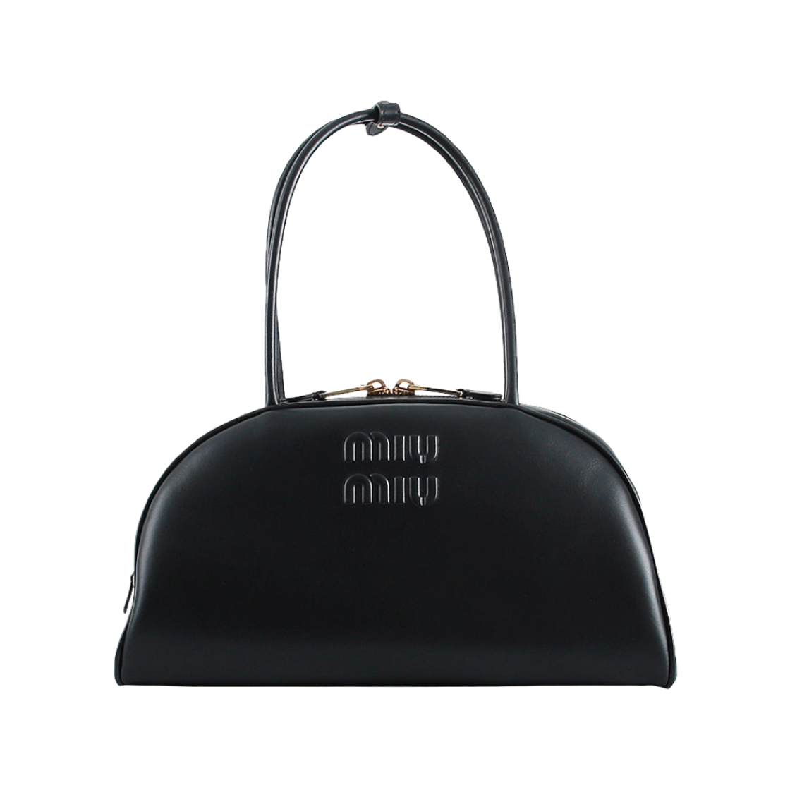 5BB194-2CRW-F0002 Miu Miu Leather Beau Large Bag Black