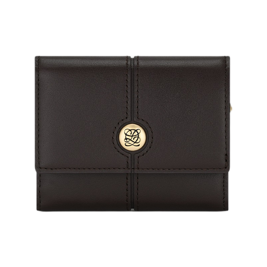LVS61PB01FF4BR0171 Louis Quatorze Barrate Half Wallet Brown