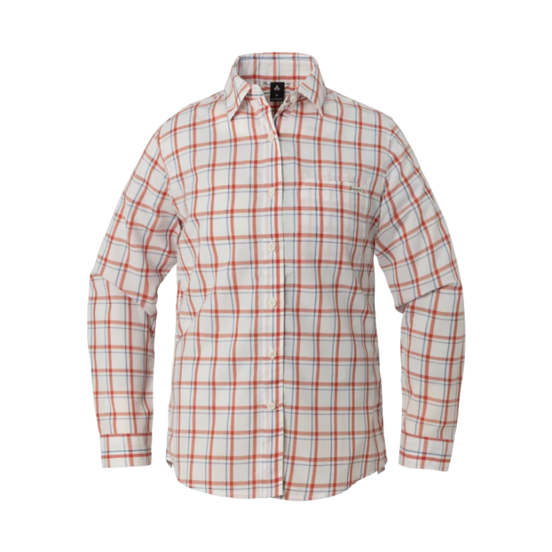1114494 (W) Montbell Wickron Light Single Pocket Long Sleeve Shirt White 25