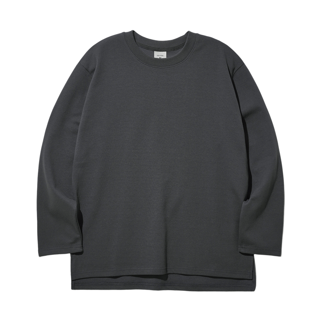 JHLT1273_charcoal_k FP142 Double Cotton Muji long Sleeve Charcoal JHLT1273