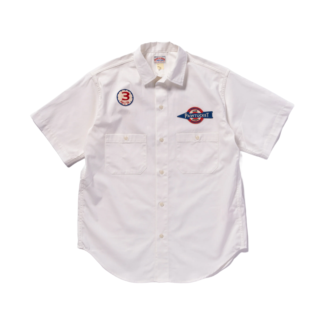 MS24005-010 The Real McCoy's Joe Mccoy Cotton Serviceman Shirt Pawtucket White