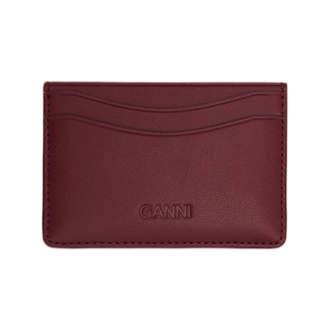 가니 보우 카드 홀더 포레스트 테디 버건디(Ganni Bou Card Holder with Forest Teddy Burgundy) - 2