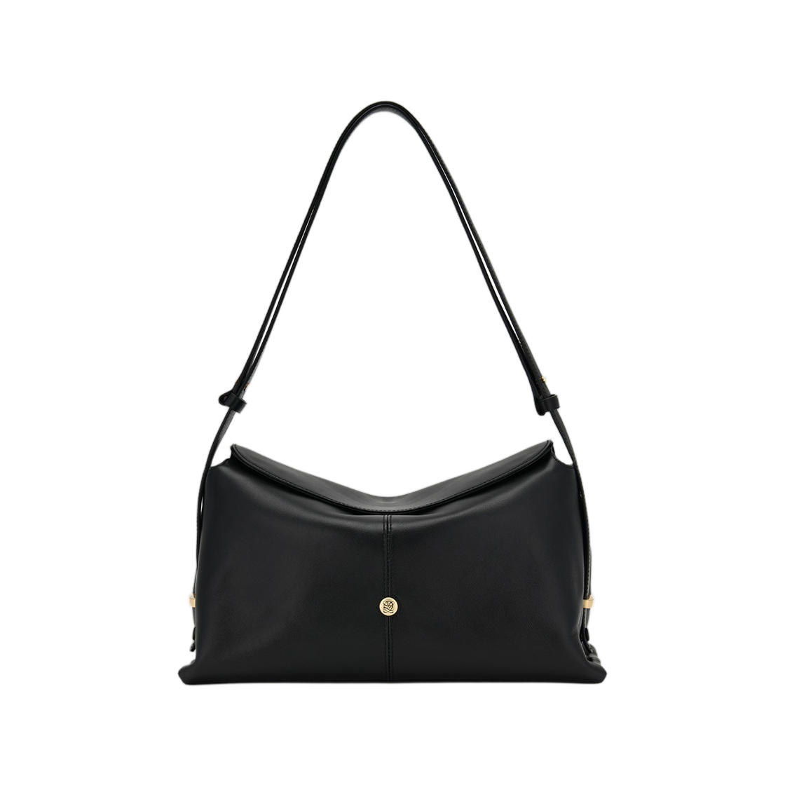 LLH61PB03FA0BL0171 Louis Quatorze Barrate Soft Shoulder Bag Black