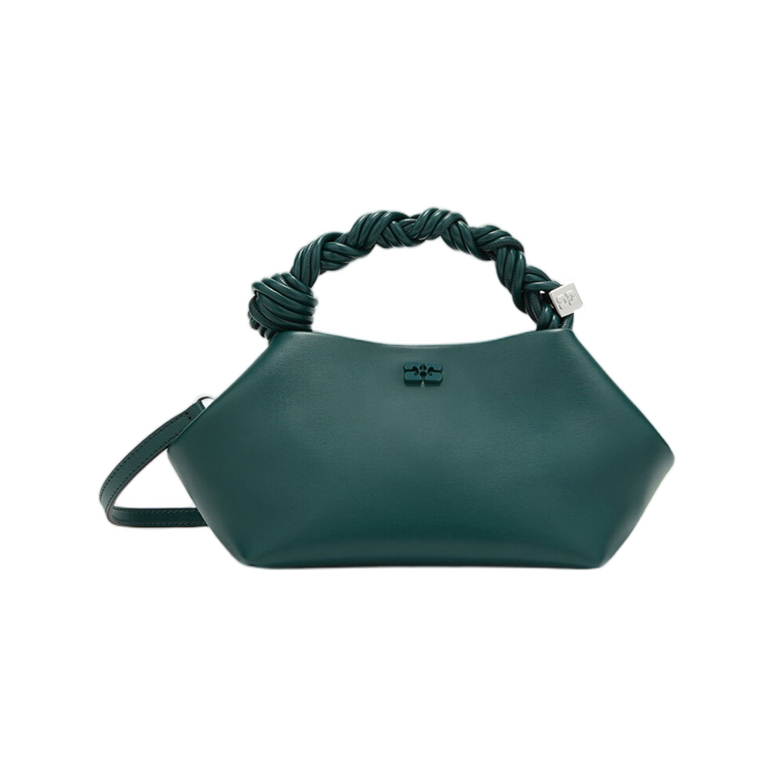 C2100036-784 Ganni Small Bou Bag in Green Dark Green
