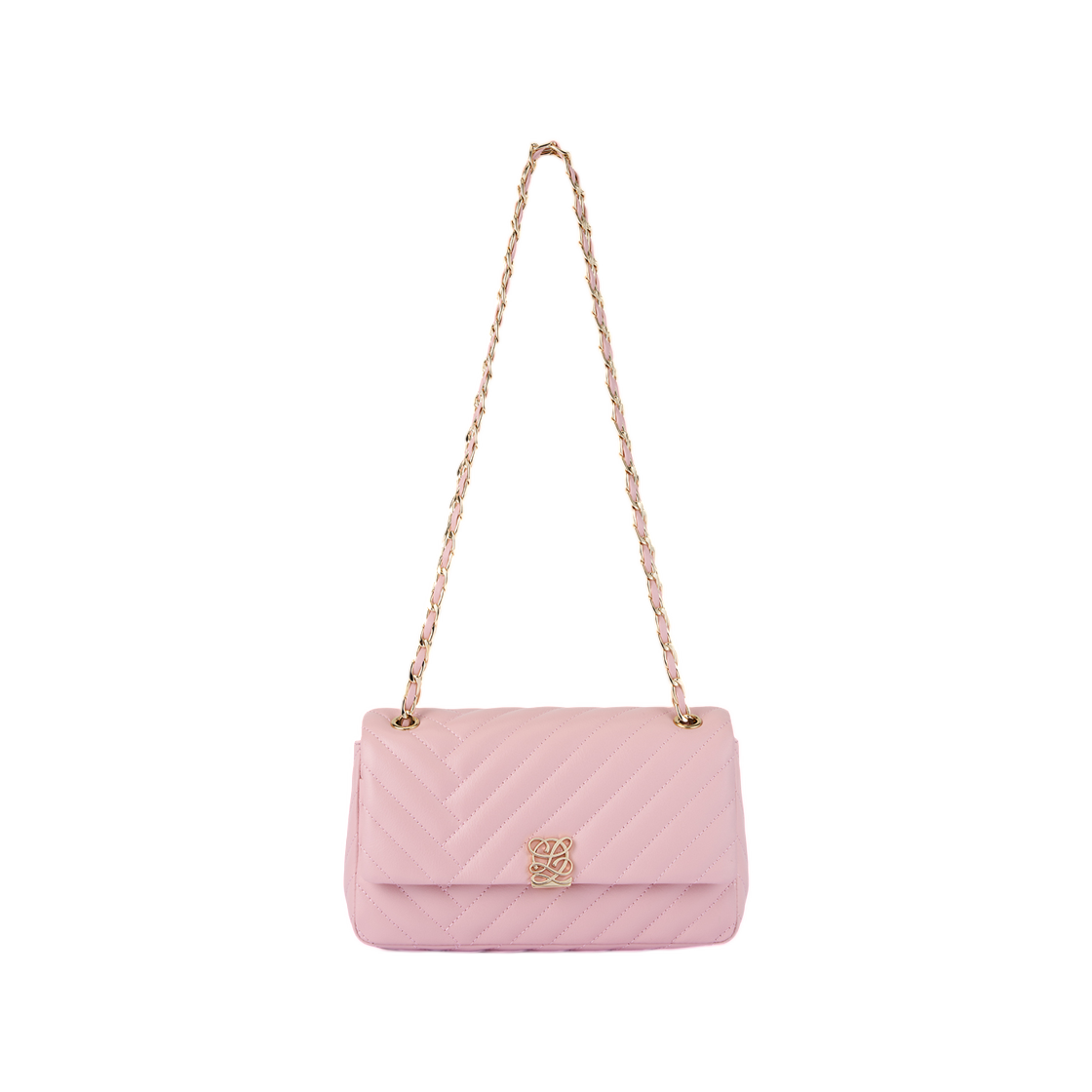 LLHT2QT07FA1PI0171 Louis Quatorze L-Quilting Shoulder Bag Pink
