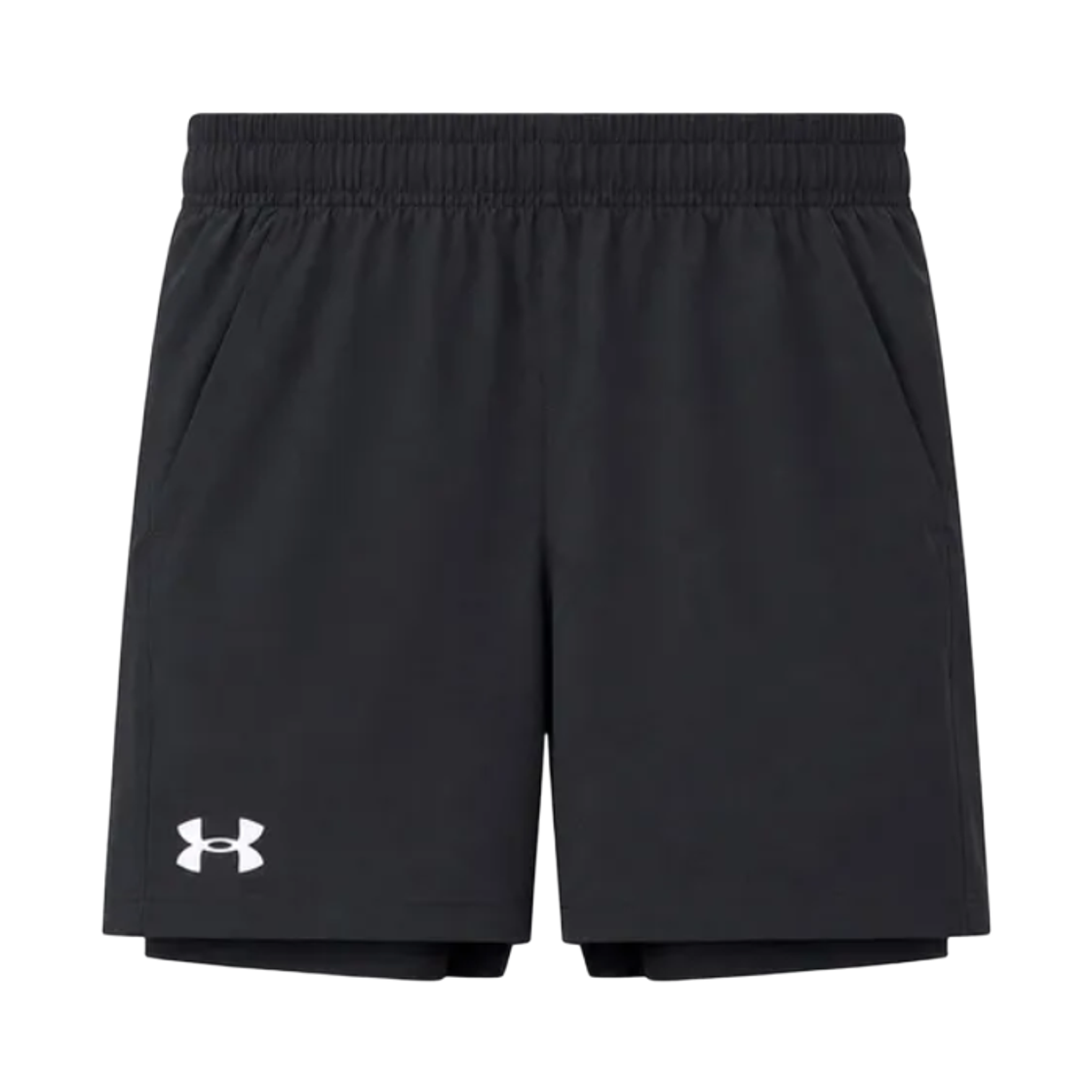 1387385-003 (Kids) Under Armour Mileage Woven 2-in-1 Shorts Black
