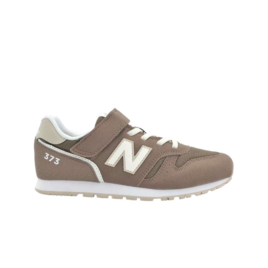 Y3737AJ (Kids) New Balance 373 Bungee with Top Strap Brown - M Medium