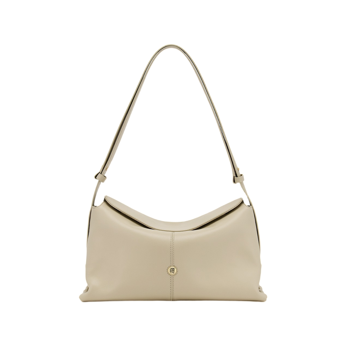 LLH61PB03FA0BE0171 Louis Quatorze Barrate Soft Shoulder Bag Beige