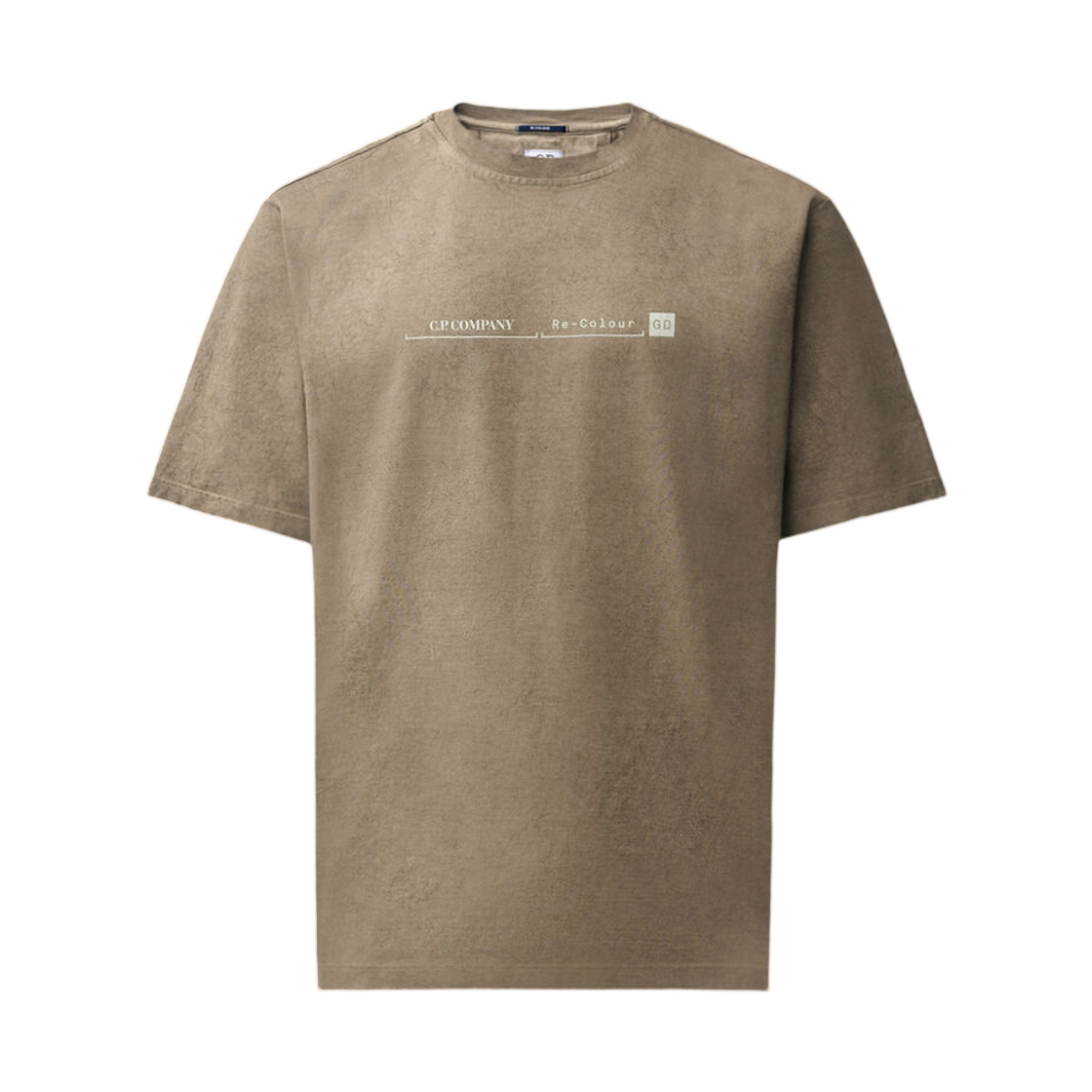 21CMTS178A110774SR30 C.P. Company 30/2 Mercerized Jersey Twisted Short Sleeve Re-Colour T-Shirt Re-Color Brown - 26FW