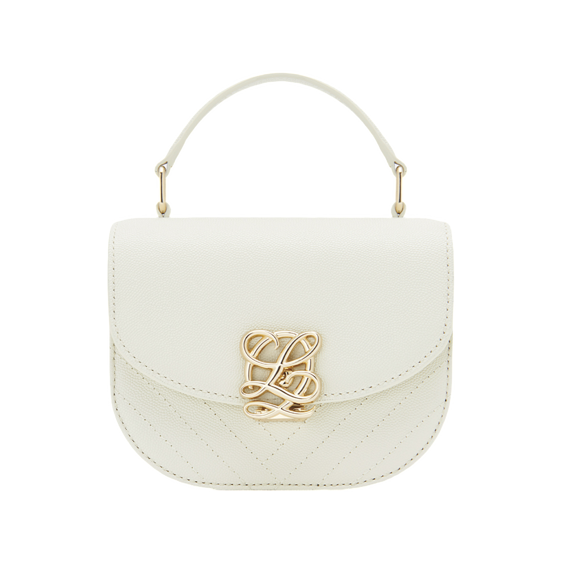LVHS1SD71FA9IV0171 Louis Quatorze Minicaviar Saddle Bag Ivory