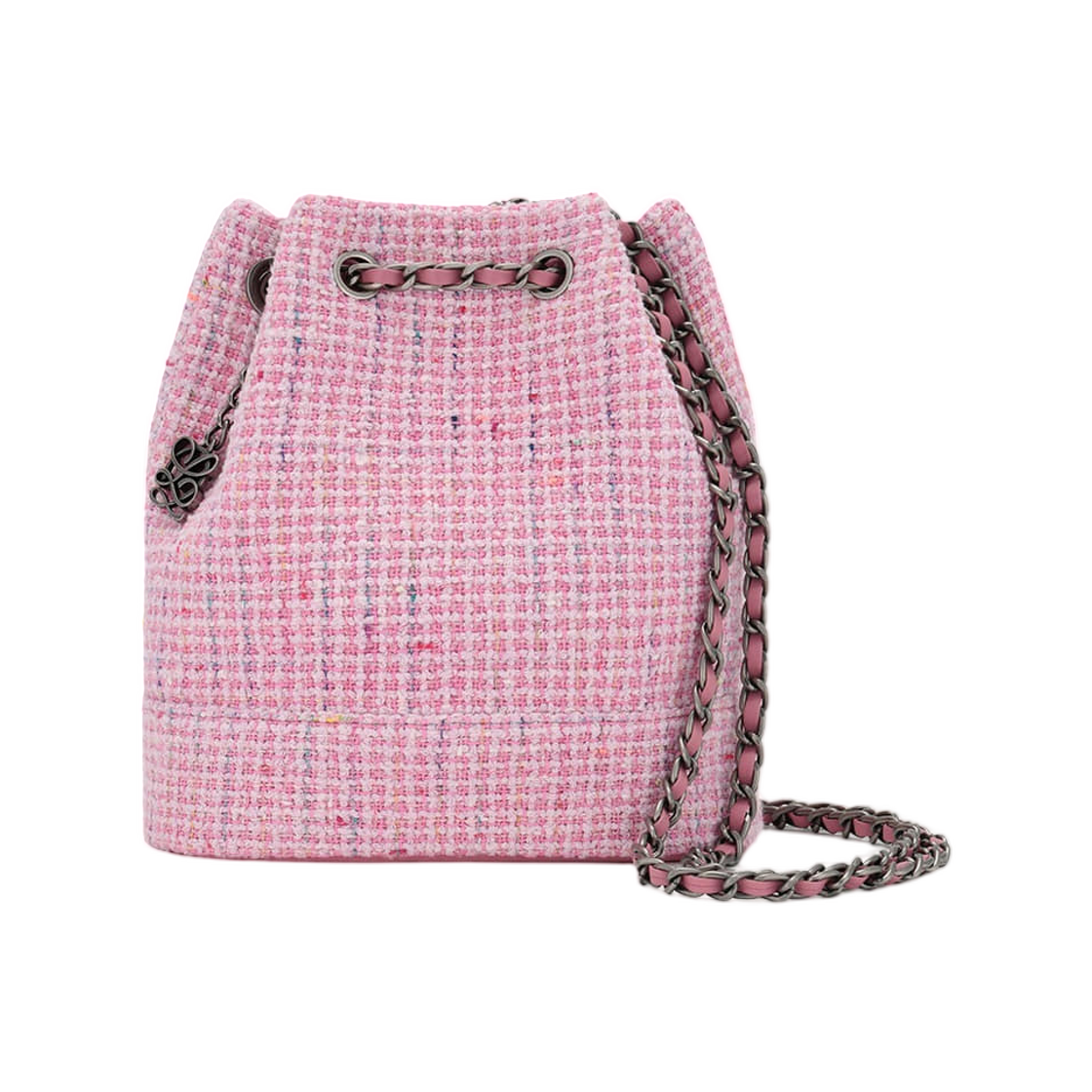 LLH61SD36FB2PI0301 Louis Quatorze Canele Bucket Chain Backpack Pink