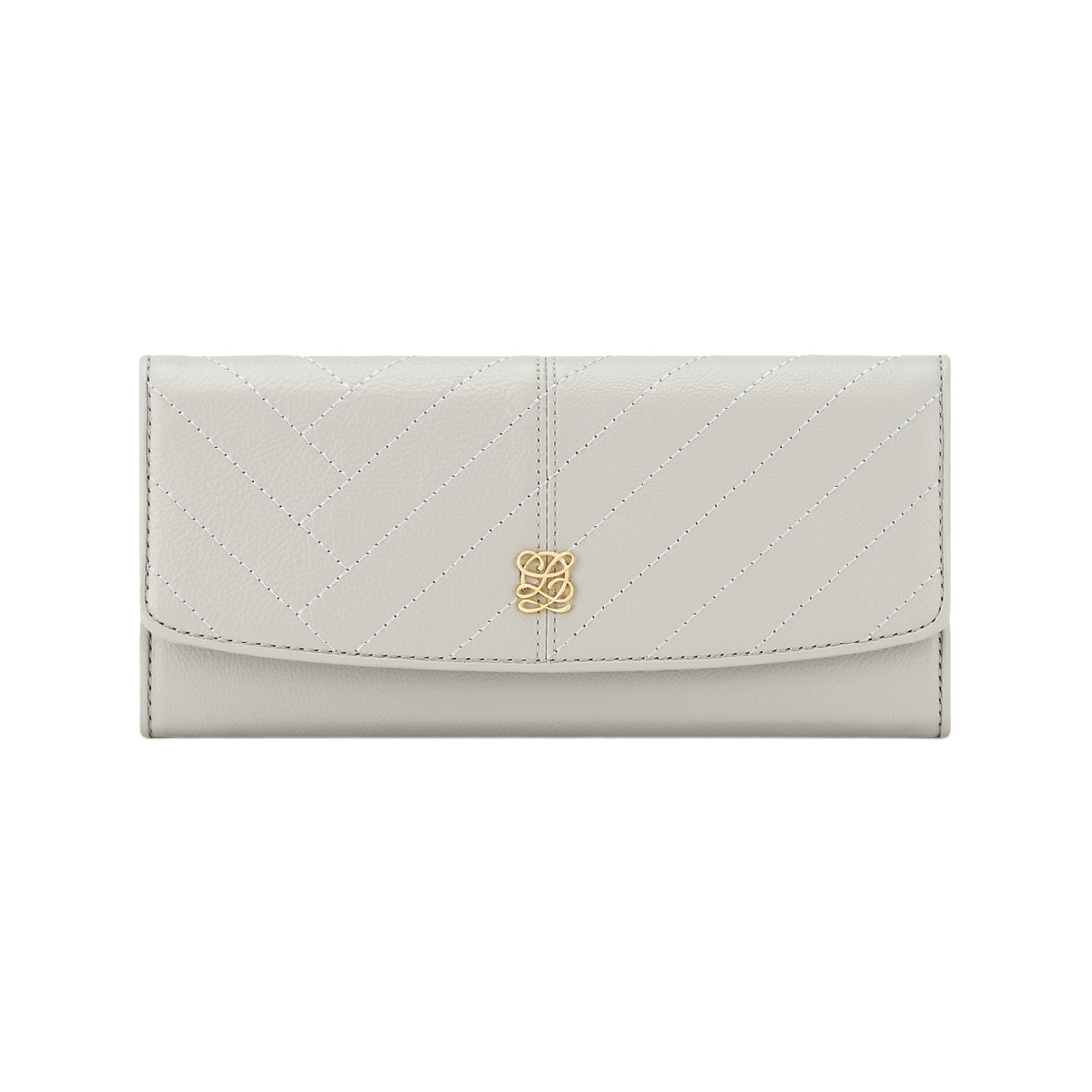 LLS61QT01FF1IV0171 Louis Quatorze L-Quilting Long Wallet Ivory