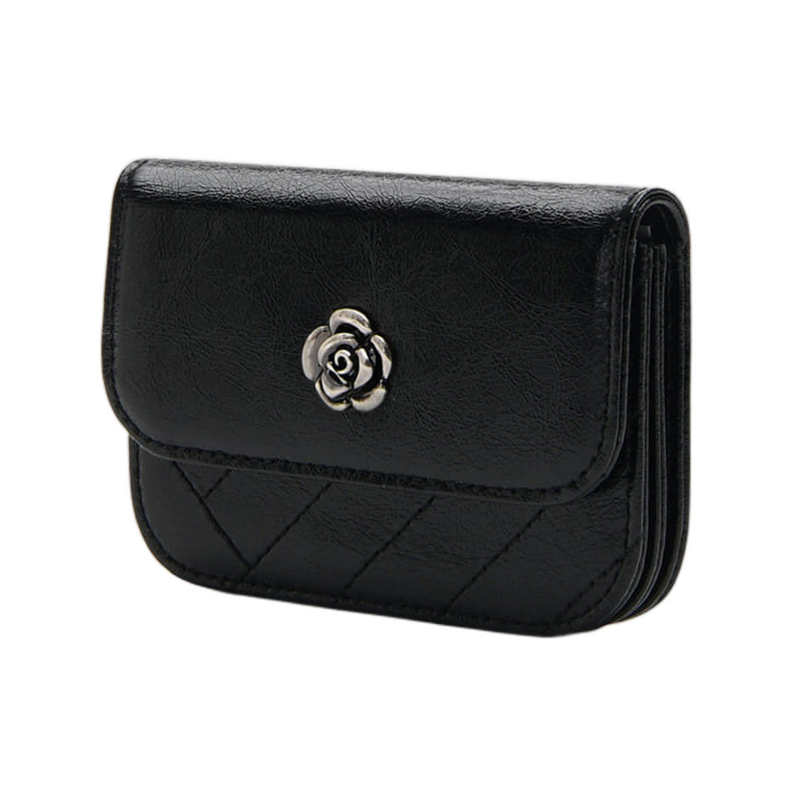 루이까또즈 클래식 로즈 카드 홀더 블랙(Louis Quatorze Classic Rose Card Holder Black) - 2