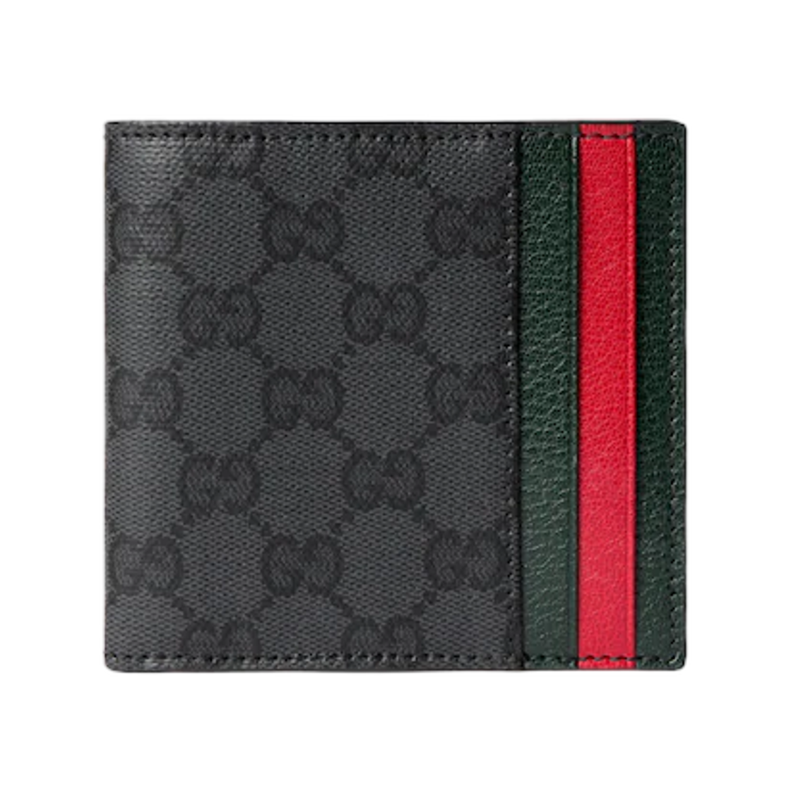 A00716-FAGI8-1081 Gucci Bi-Fold Wallet With Web Card Slots Black