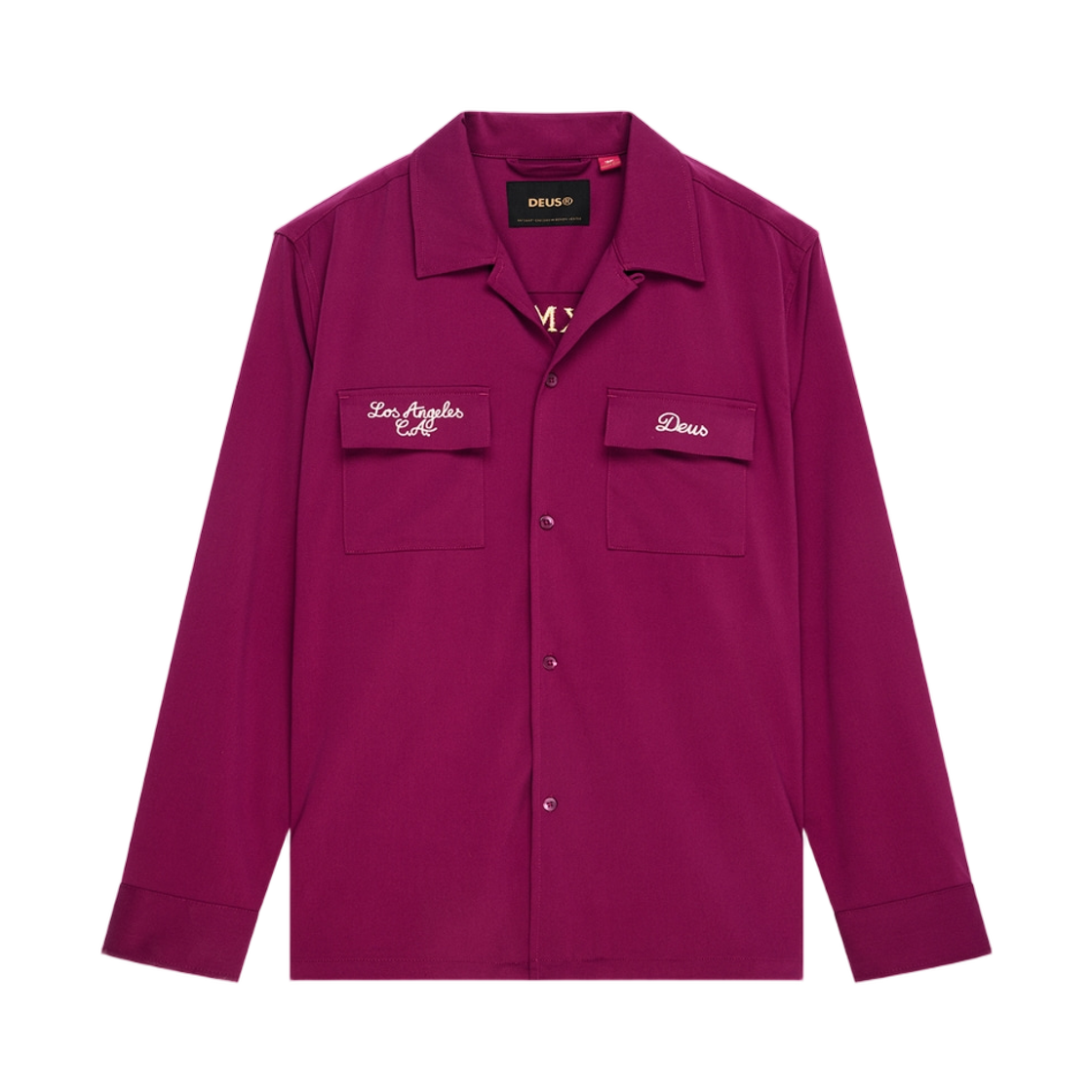 데우스 엑스 마키나 포비든 프루트 볼링 셔츠 버건디(Deus Ex Machina Forbidden Fruit Bowling Shirt Burgundy) - 2