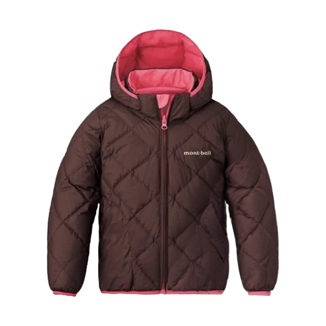 (키즈) 몽벨 리버시블 다운 파카 카네이션 코코아((Kids) Montbell Reversible Down Parka Carnation Cocoa) - 2