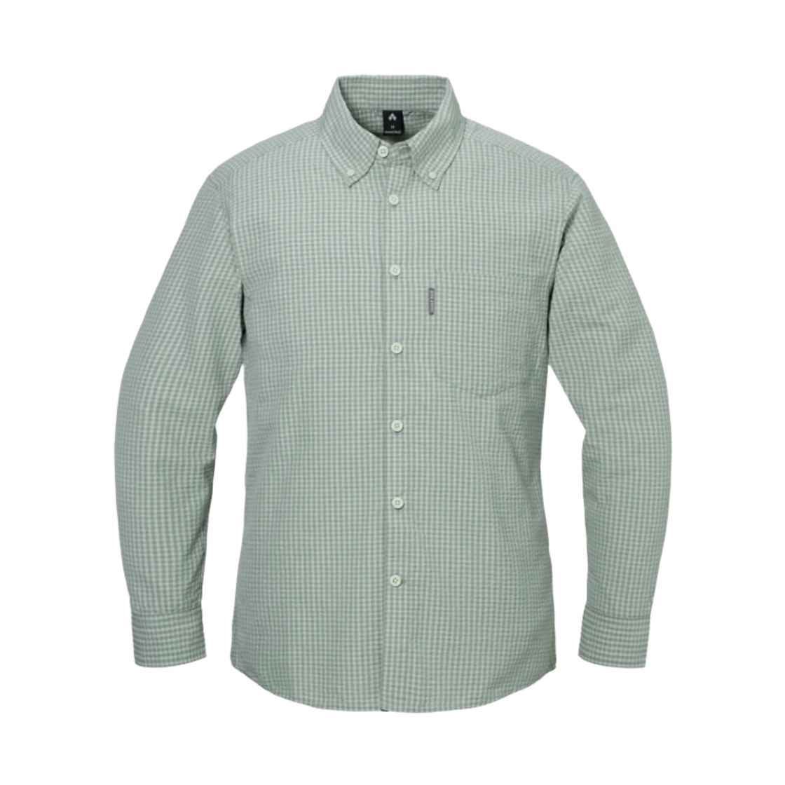 1114547 Montbell Wickron Dry Touch Long Sleeve Shirt Light Green