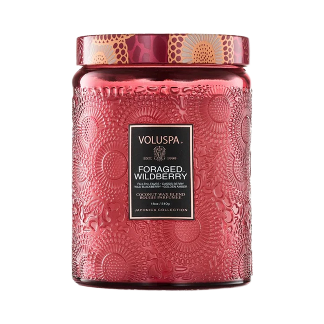볼루스파포리지드 와일드베리 L글라스 18oz(VOLUSPA Foraged Wildberry L Glass Candle 18oz) - 1
