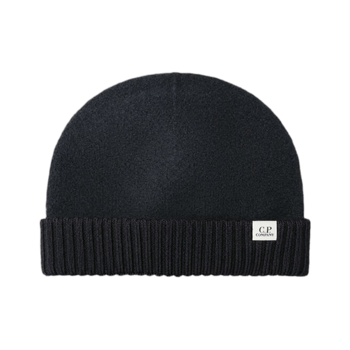 21CMAC280A110513A999 C.P. Company Extrafine Merino Wool Felted Beanie Black - 26FW