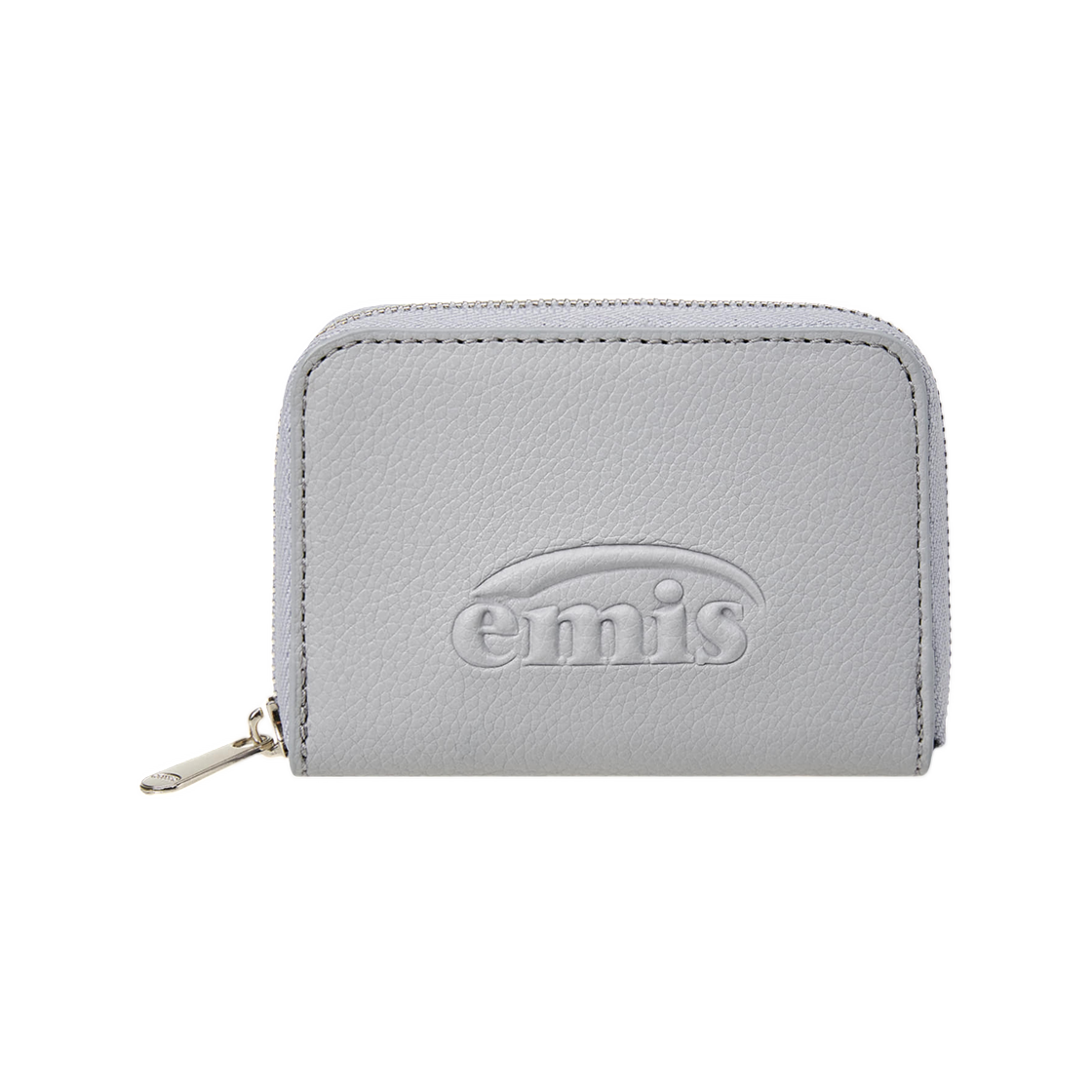 이미스 그레인 로고 집 월렛 애쉬 블루(Emis Grain Logo Zip Wallet Ash Blue)