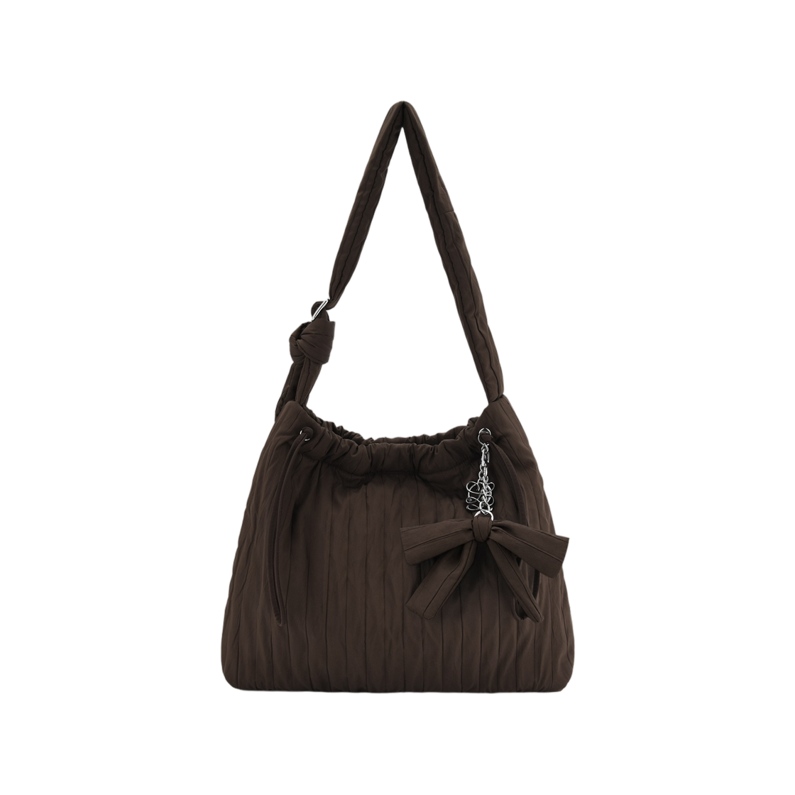 LCH62SD46FA0BR0340 Louis Quatorze Jours Stripes Shoulder Bag Brown