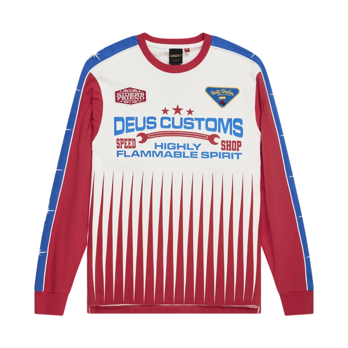 - Deus Ex Machina Trife Life Moto Jersey Ivory